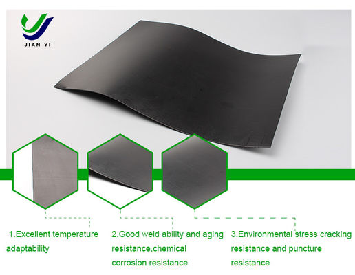 Qualität  Anti Seepage HDPE Smooth Geomembrane Waterproof 2mm Thickness usine
