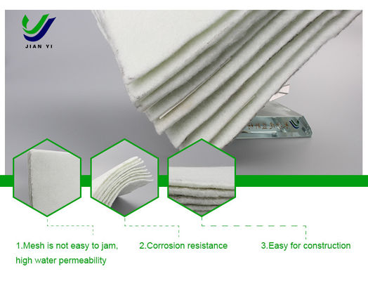 UV-Widerstand Grundfaser Geotextil Wasserdurchlässig 100-800 Gramm/m2