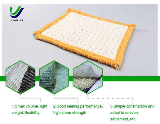 4 m bis 6 m Breite Bentonit-Geosynthetische Tonfolie zur Kontrolle von Durchsickern und Isolierung