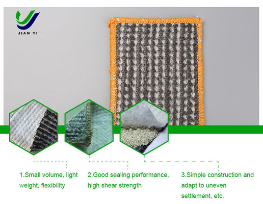 Wasserdichte Bentonit-Geosynthetische Tonfolie 4000 g/m2 zur Klärung von Abwasser
