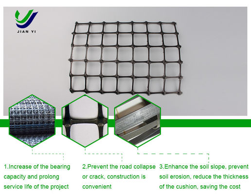 Straßenabbauverstärktes Biaksial-Kunststoff-Geogrid, Säure- und Alkalibeständig 15~50KN/m