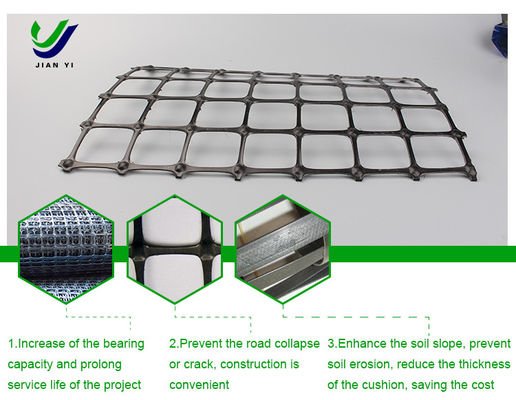 Grundstück Verstärktes Biaksial-Plastik-Geogrid Umweltschutzmaterial
