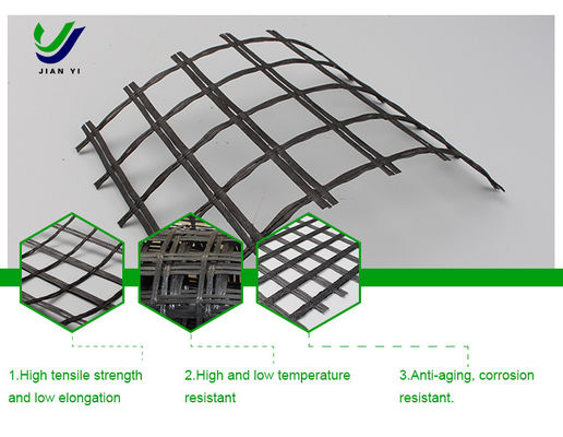 Spezielles Glasfaser-Geogrid 1-6 m zur Verstärkung der Eisenbahnstraßen
