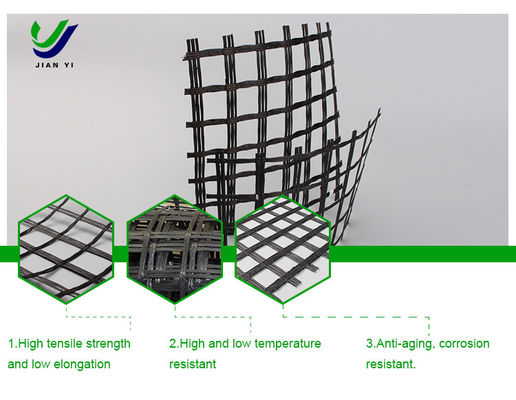 Geogrid aus Glasfaser für Eisenbahnstraßen mit niedrigtemperaturbeständigkeit