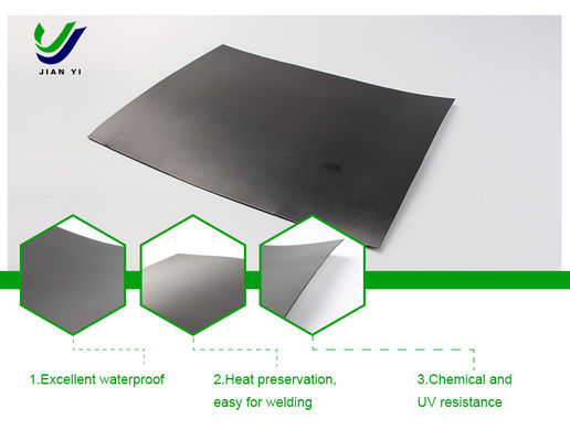 1,5 mm HDPE Geomembran für Deponie-Abdichtung mit Polyethylen hoher Dichte