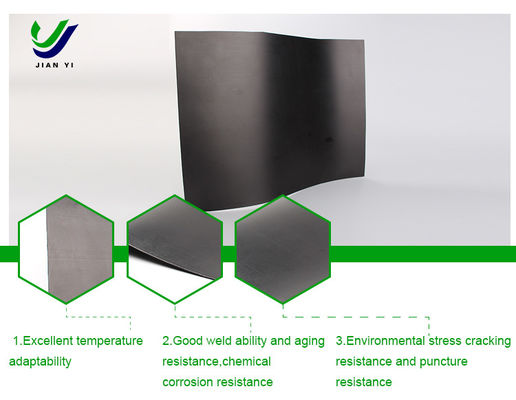 Durchlässiges Material HDPE Glatte Geomembran zur Filtration und Isolierung