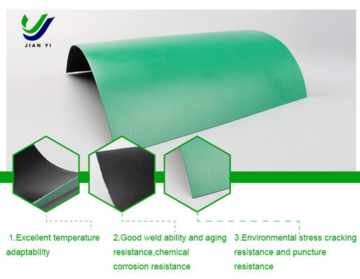 Hochfeste Geomembran aus HDPE 0,939 g/cm3 für Abwasserspeicher, Stauseen und Deponien