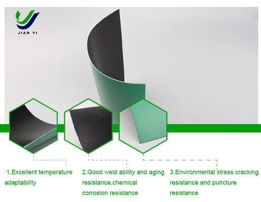 Anti-Seepage-HDPE-Geomembranplatten 0,3 mm bis 3,0 mm für den Bergbau