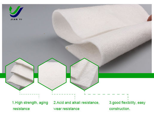 Korrosionsbeständiges Geotextil aus langen Fasern mit Säure- und Alkalibeständigkeit