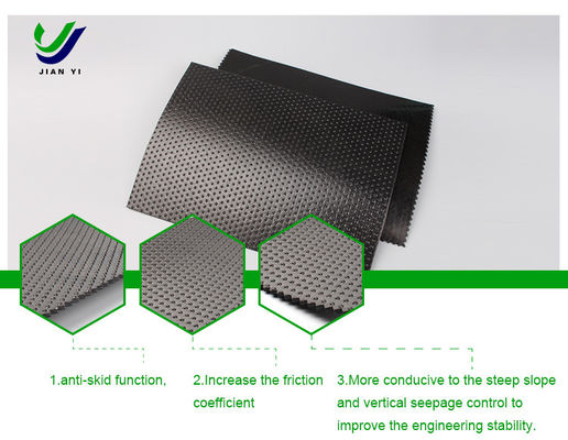 Geomembran aus HDPE mit einer Textur von 50 bis 100 m für Lösungen gegen Rutsch und Durchsickern