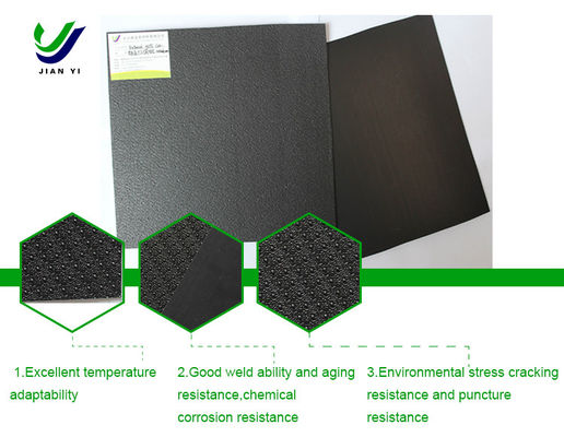 Spalte Punkt Raue Oberfläche HDPE Geomembran textured Anti-Rutsch Anti-Leckage