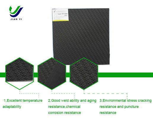 HDPE-Säulen, Rohfläche, Geomembran, Korrosion und Durchsickerung
