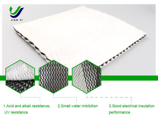 200 g/6,3 mm/200 g Drainage Geonet für vollständigen Schutz gegen Filtration