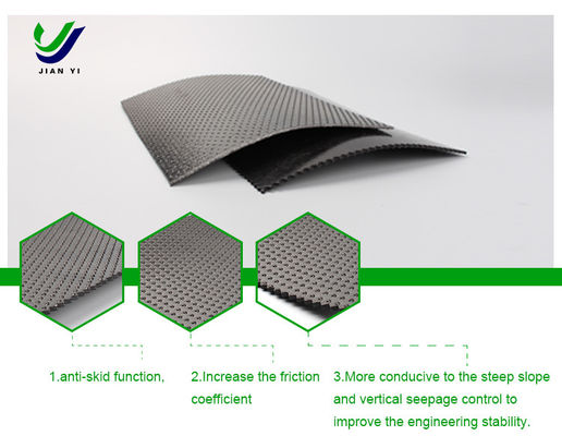 Geomembran aus HDPE mit Textur aus Spaltenpunkten