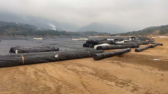 Ausgezeichnete chemische Beständigkeit HDPE-Glattgeomembran für die Abfallwirtschaft