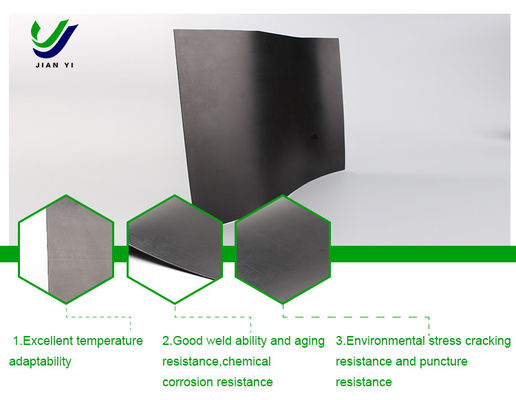 Hochdichte Polyethylen-HDPE-Geomembran zur Speicherung von Reservoirwasser und zum Schutz von Steilungen