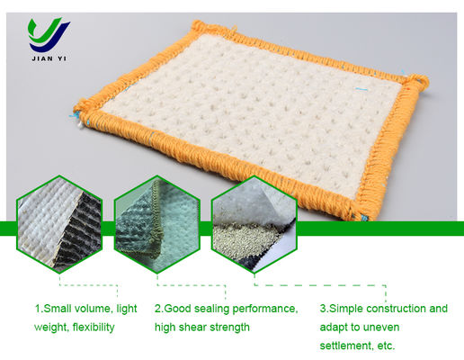 Natürliche Natrium-Bentonit-Kern 4-6m Geosynthetische Tonfolie für Hydraulikbarrieren
