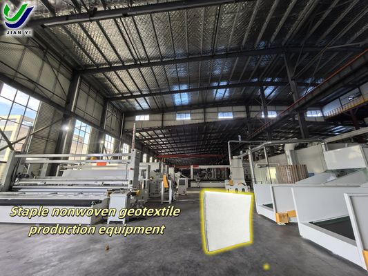 UV-beständiges weißes Kurzfaser-Geotextil, konstruktive Festigkeit für Erdbau, langlebiges Material zur Bodenstabilisierung