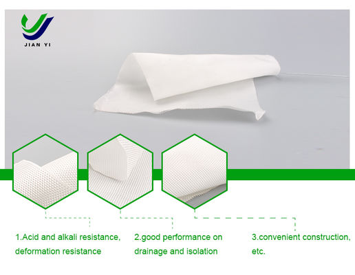 Geotextil aus robustem, Nadelstaub gewebtem Geotextil für den Schutz von Tunnelbelägen und die Verstärkung von Dämme