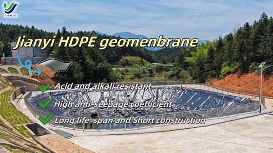 Premium HDPE Smooth Geomembrane Liner with 700% Elongation, 0.939 g/cm3 Density, and Excellent Chemical Resistance for Aquaculture