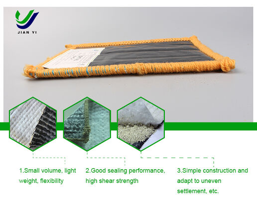 Hochfester Natriumbentonit GCL – umweltfreundliche geosynthetische Tonauskleidung mit 4–6 m Breite für Anti-Sicker-Anwendungen